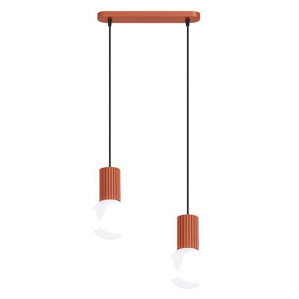 Závěsná lampa Halo okrová červená Svítidlo Stropní osvětlení Kule Sollux