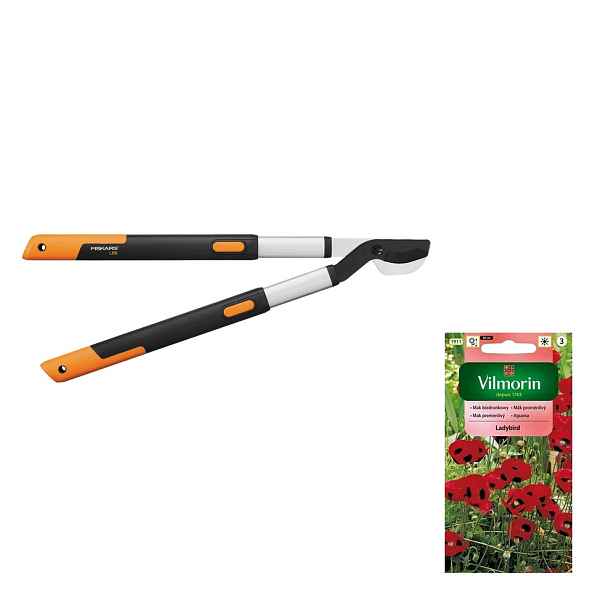 Fiskars Smartfit L86 Zahradní nůžky nůžkový teleskop 66,5-91,5 cm +dárek semena