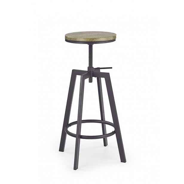 Barová židle H-64 coffee / černá Halmar