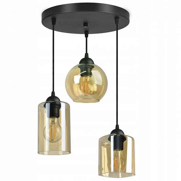 Skleněná závěsná lampa Stropní Svítidlo Geometrické stínítka