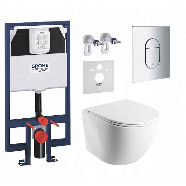 7v1 Wc Set, Stelaz Grohe Slim, Wc Mísa Omnires Tornado, Tlačítko