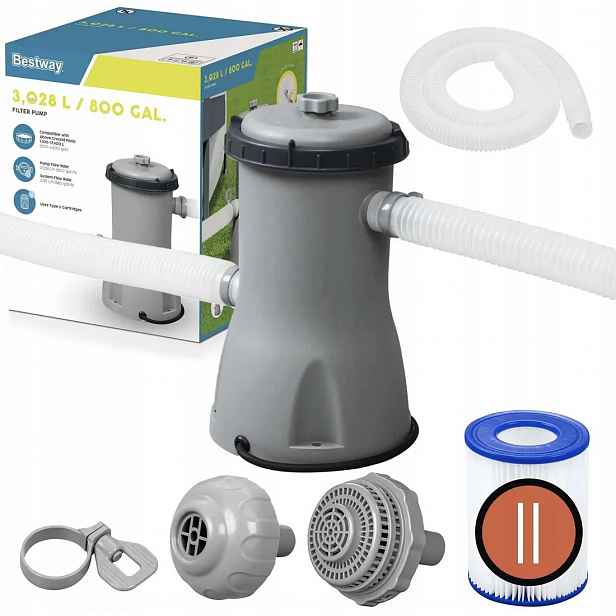 Čerpadlo S Filtrem Do Bazénu 3028 L/h Filtrující Filtr Bestway 58386