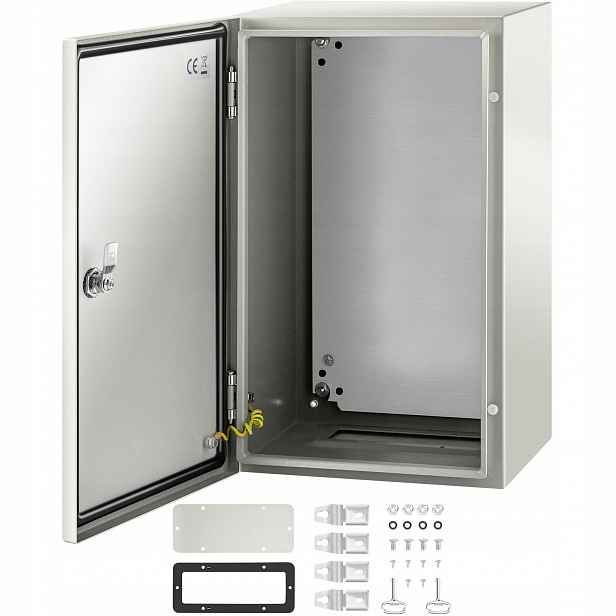 Kryt elektrické skříně ocelový Nema 4X 50x30x25 cm IP66 vodotěsný