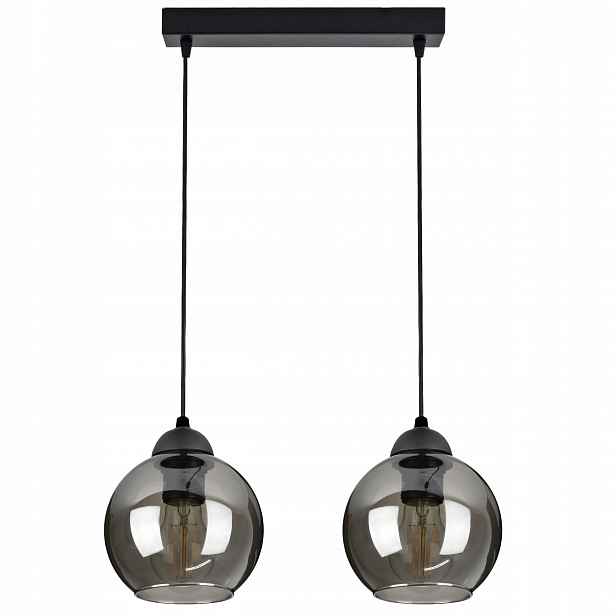 Skleněná závěsná stropní lampa Led Kule