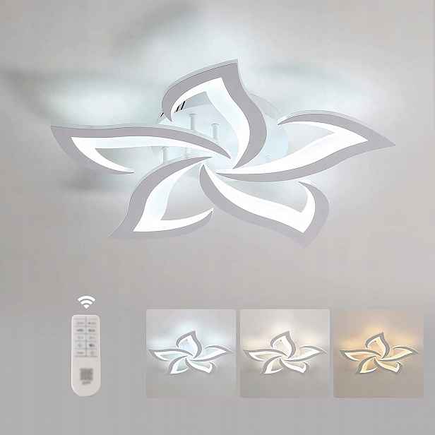 Stropní svítidlo lustr Led s dálkovým ovládáním stmívatelný moderní do obývacího pokoje 40W