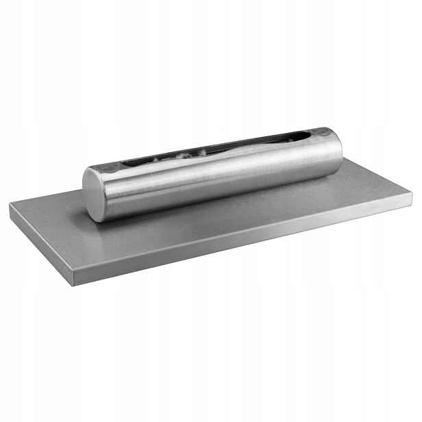 Volně stojící stříbrný biokrb na stůl do obývacího pokoje Stainless, moderní