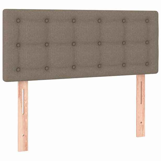 vidaXL Čelo postele taupe 100x5x78/88 cm textil