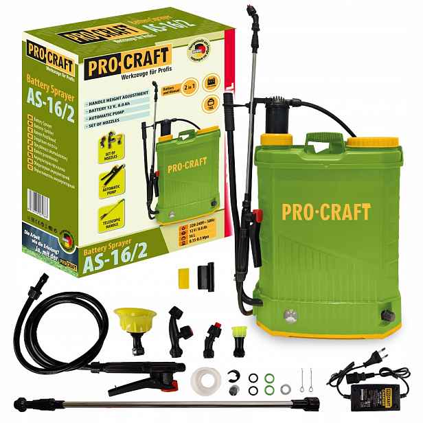 Aku postřikovač Procraft AS-16/2