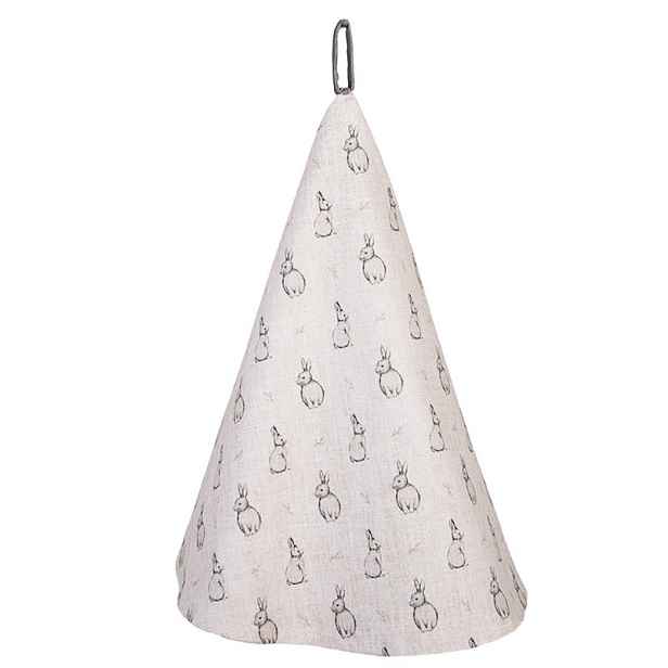 Béžová kulatá textilní uterka s králíčkem Bunny Buddies - Ø 80 cm Clayre & Eef