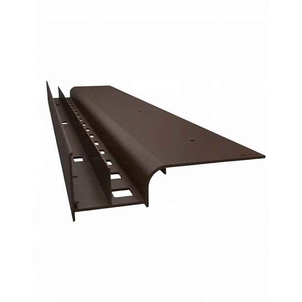 Okapový profil terasový balkonový Renoplast 200 cm W20 Hnědá Ral 8019