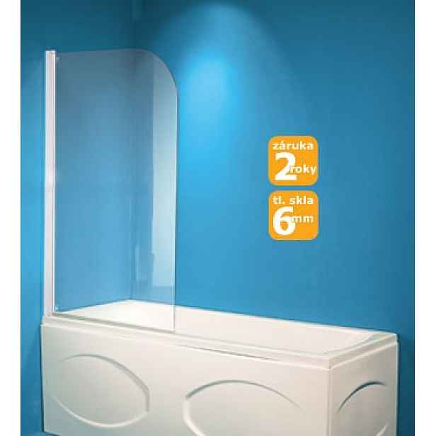 Olsen spa Vanová zástěna Lucca 130 x 76 čiré sklo