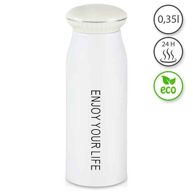 TFY No.93172WHITE Termoska na kávu a čaj, 0,35 L