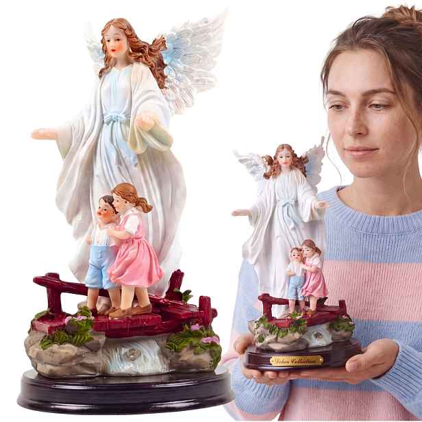 Anděl strážný Keramická Figurka andílek Dárek Křest Svaté Přijímání Suvenýr