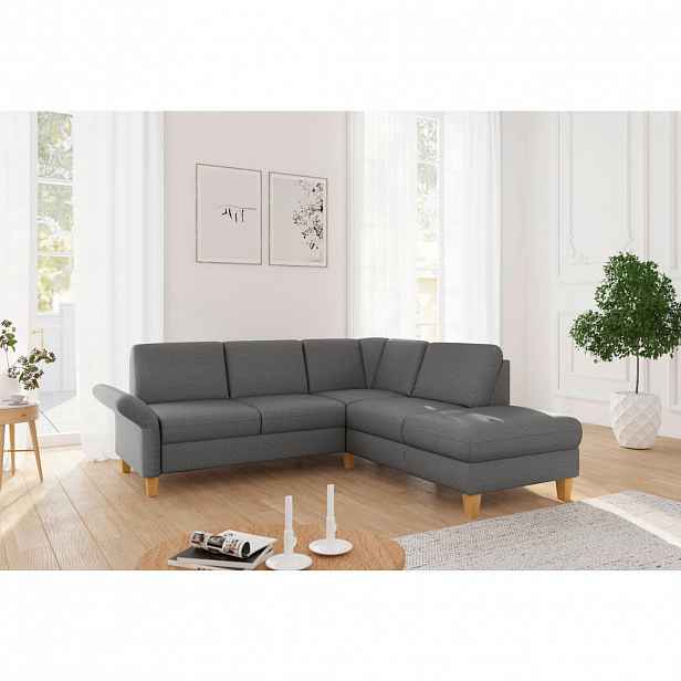 Sit & More ROHOVÁ SEDAČKA, textil, tmavě šedá