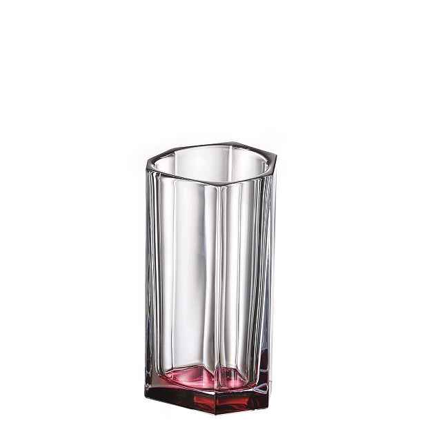 Bohemia Bazalt Pink Bottom Váza 250 MM