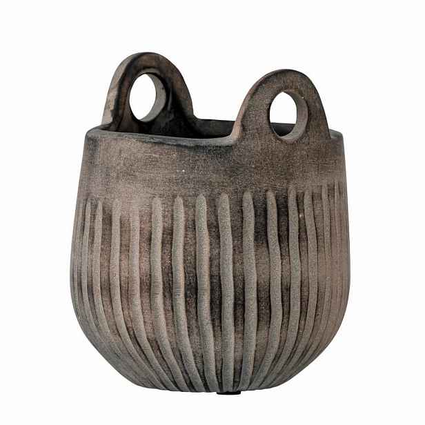 Keramický květináč průměr 12 cm LAGOS Bloomingville - šedý