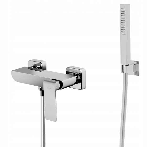 Nástěnná sprchová baterie Corsan Trino CMB7151CH se sprchovým setem