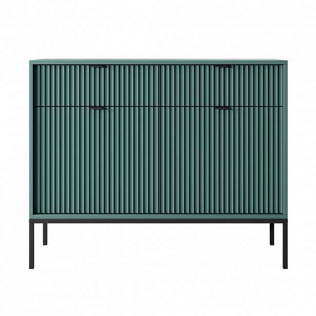 Selsey KOMODA Vellore Zelená s černou podnoží 104 cm