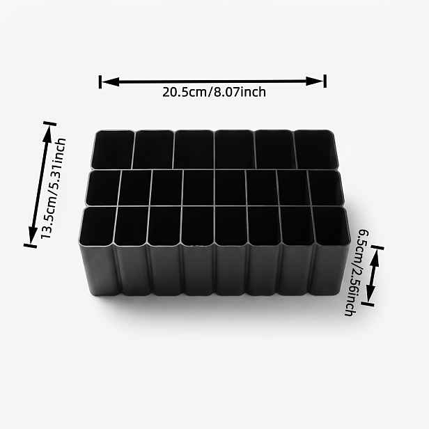 TEMU 22-přihrádkový odolný box/tačka na uložení USB kabelů, stolní organizér kabelů, plastový materiál, nezbytný organizér elektronického