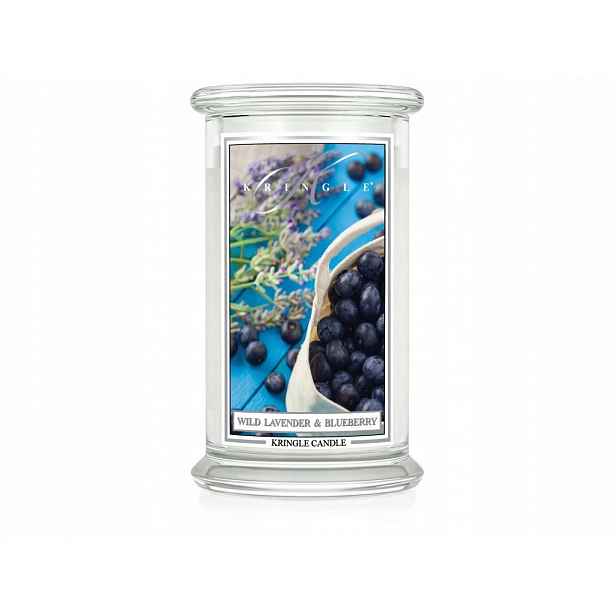Kringle Candle Wild Lavender & Blueberry velká vonná svíčka 624 g 2 knoty