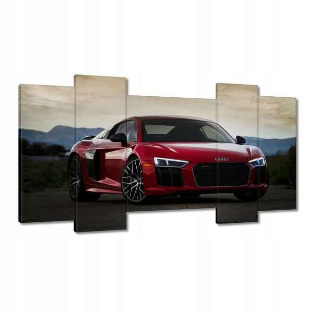 Obrazy 120x65 Červené Audi Auto