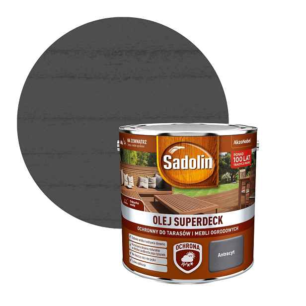 Sadolin Superdeck Olej Na Terasy 2,5 l Antracit