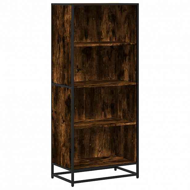 vidaXL Knihovna kouřový dub 60 x 35 x 139 cm kompozitní dřevo