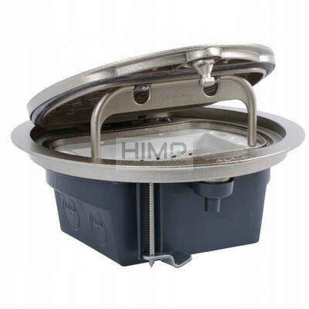 Podlahová krabice IP66 výklopná Inox Legrand 088064