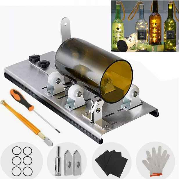 Nerezová Ocel Stroj Na Řezání Skleněných Lahví, L-shaped Glass Cutter