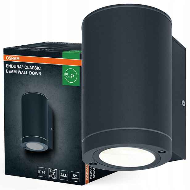Zahradní nástěnné svítidlo Venkovní fasádní lampa GU10 Šedá IP44 Endura Osram