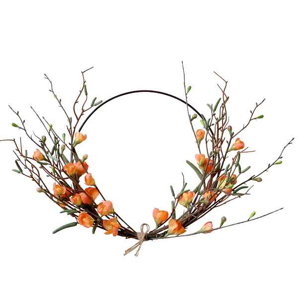 Dekorace umělý věnec s pomerančovými květy - Ø 30 cm Chic Antique