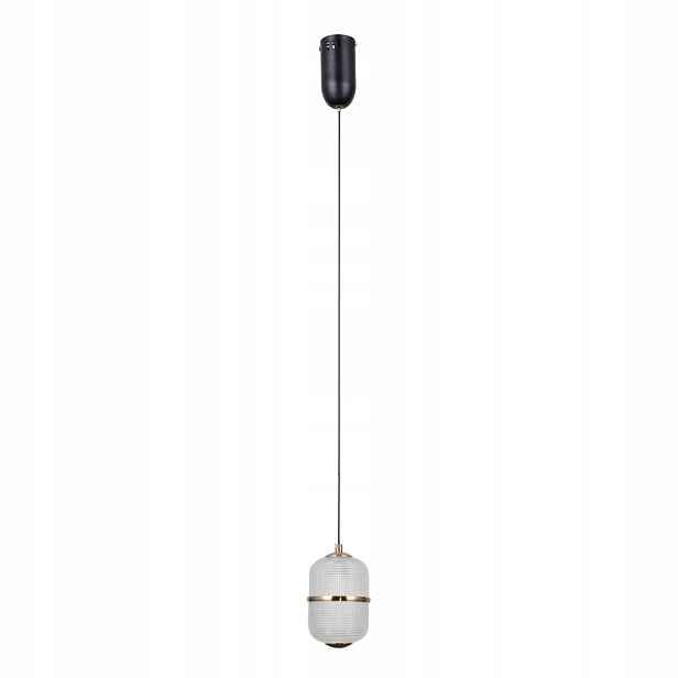 Italux Alani Závěsná Led lampa 6W černá zlatá Minimalistická IP20