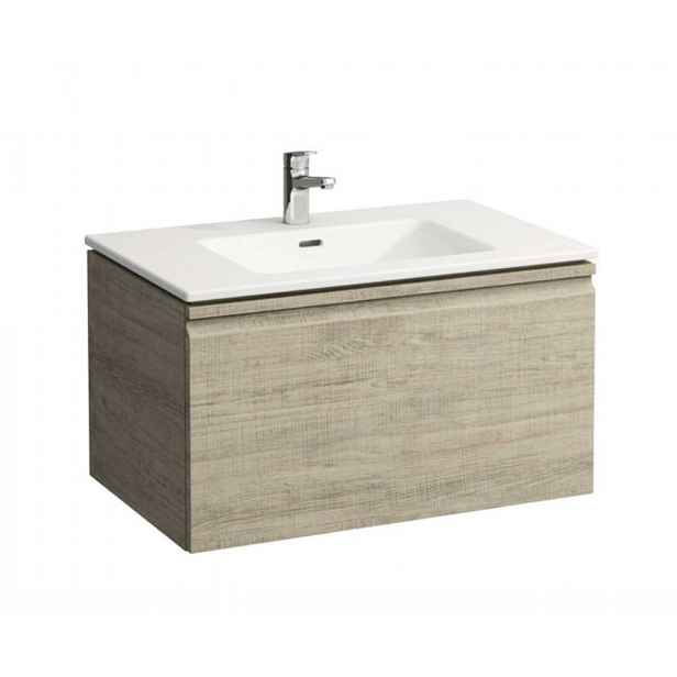 Laufen Pro S - Skříňka s umyvadlem, 80x50 cm, 1 zásuvka, světlý dub H8609634791041