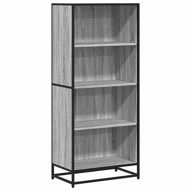 vidaXL Knihovna šedá sonoma 60 x 35 x 139 cm kompozitní dřevo