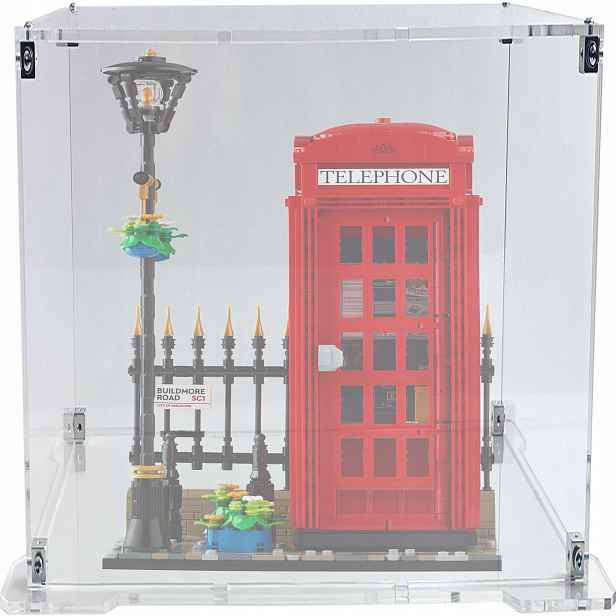Vitrína s podstavcem pro stavebnici Lego 21347 Ideas Londýnská telefonní budka
