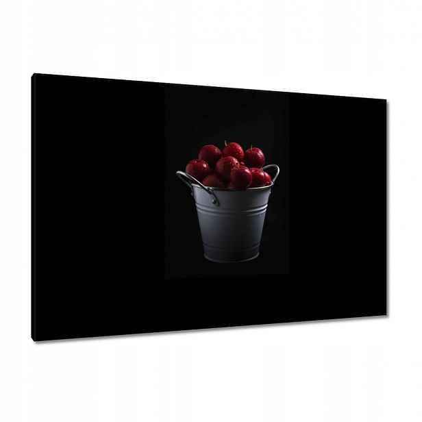 Obrazy 120x80 Červená jablka v kbelíku