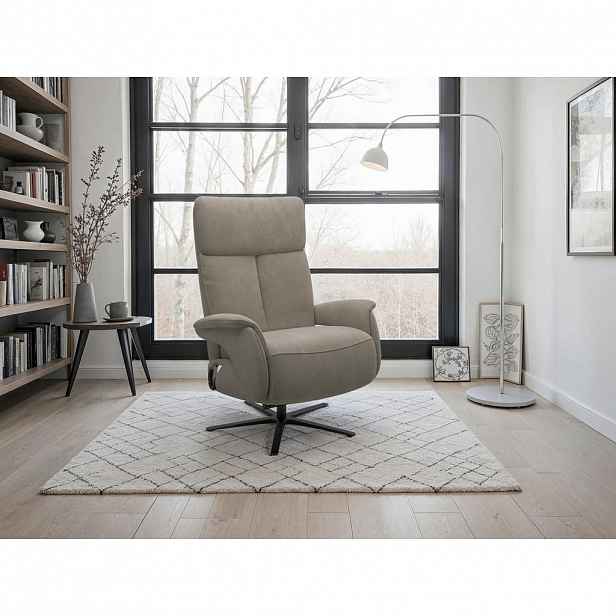 Sit & More RELAXAČNÍ KŘESLO, textil, jílová barva