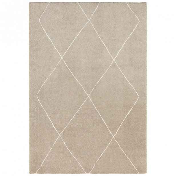 Béžovo-krémový koberec Elle Decor Glow Massy, 120 x 170 cm