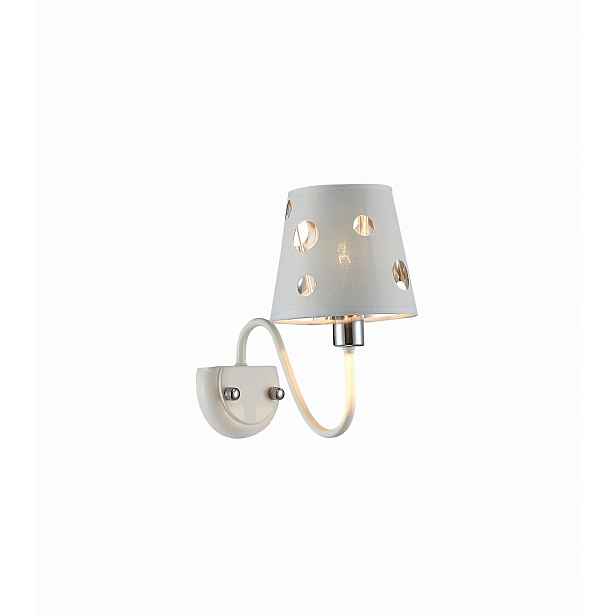 Candellux nástěnná lampa Batley bílá 1xE14 60W IP20