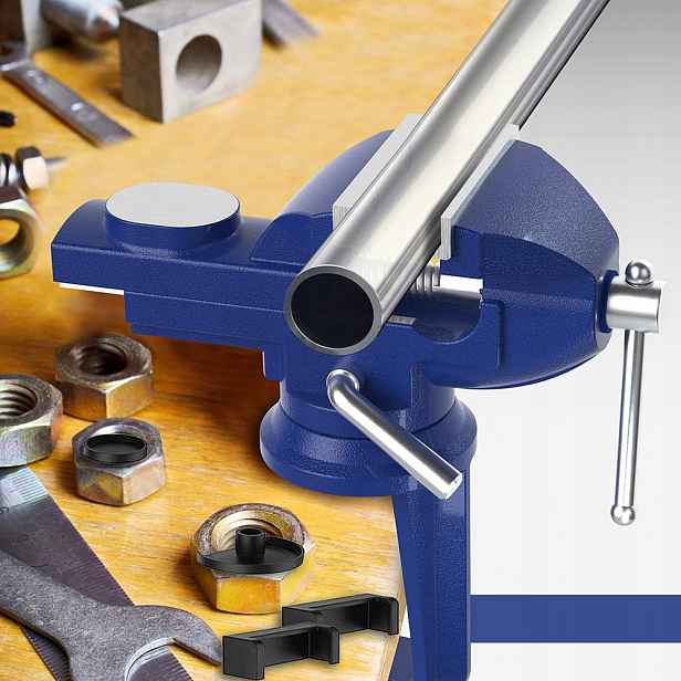 Modelářský otočný, šroubovací stolní svěrák 80 mm