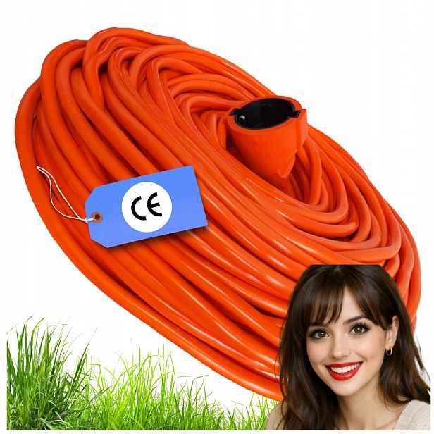 Prodlužovací Kabel 50 M 3x2,5 mm Stavební Zahradní Venkovní Elektrický Kabel
