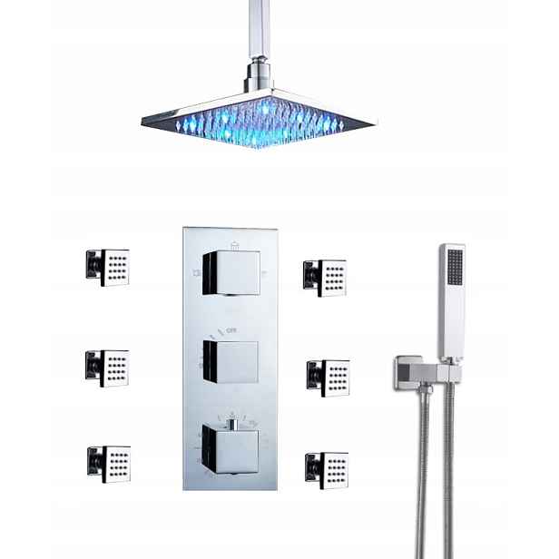Sprchový Set Podomítkový Led Termostat