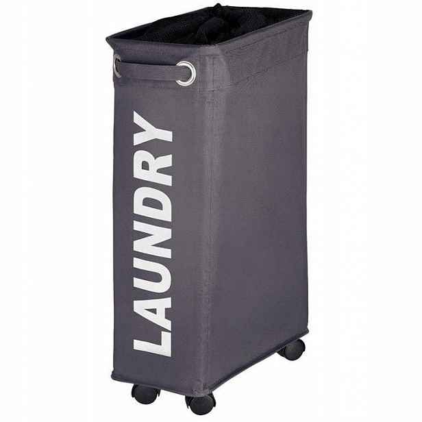 Koš Na Prádlo Obdélníkový Polyester 43 L 40 X 18 X 60 CM Antracitový
