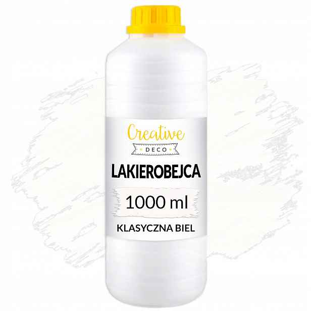 Vodní lak na dřevo rychleschnoucí a netoxický, bílá láhev 1L