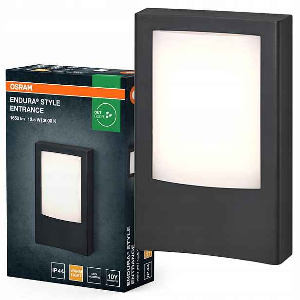 Zahradní nástěnné svítidlo Venkovní fasádní Led lampa 12.5W 900lm 3000K IP44