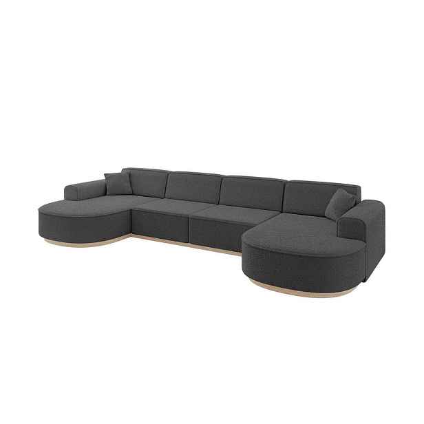 ALTDECOR SEDACÍ SOUPRAVA ve tvaru U MARI-U2-v1 388x171x83 Šedá Buklé