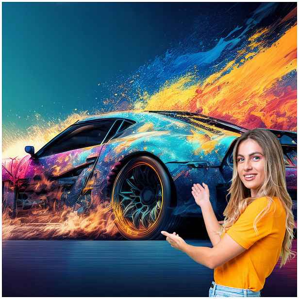Fototapeta 3D Pro Mládež Auto Motocykl 490x260 DMSM25W