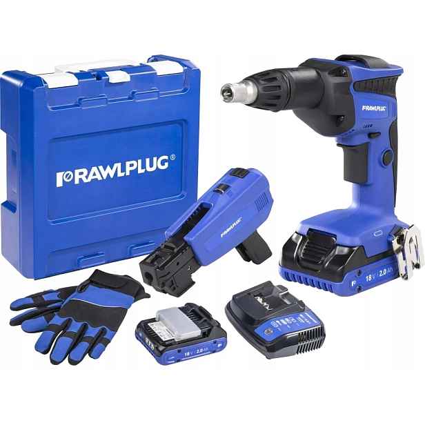 Rawlplug R-PDS18-M2A Aku Šroubovák Pro Montáž Desek G-k 2x2Ah 18V Nabíječka