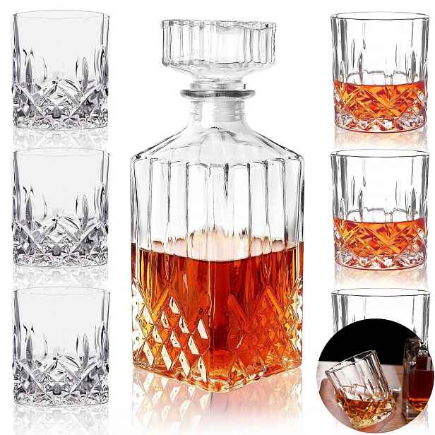 Sada Karafka 6 Sklenice Na Whisky Dárek K Narozeninám Chlapa Táta Vynikající