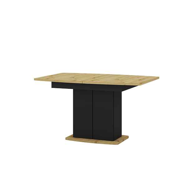 Szynaka Jídelní rozkládací stůl Star 03 s úložným prostorem 140/210 cm dub Artisan/černý